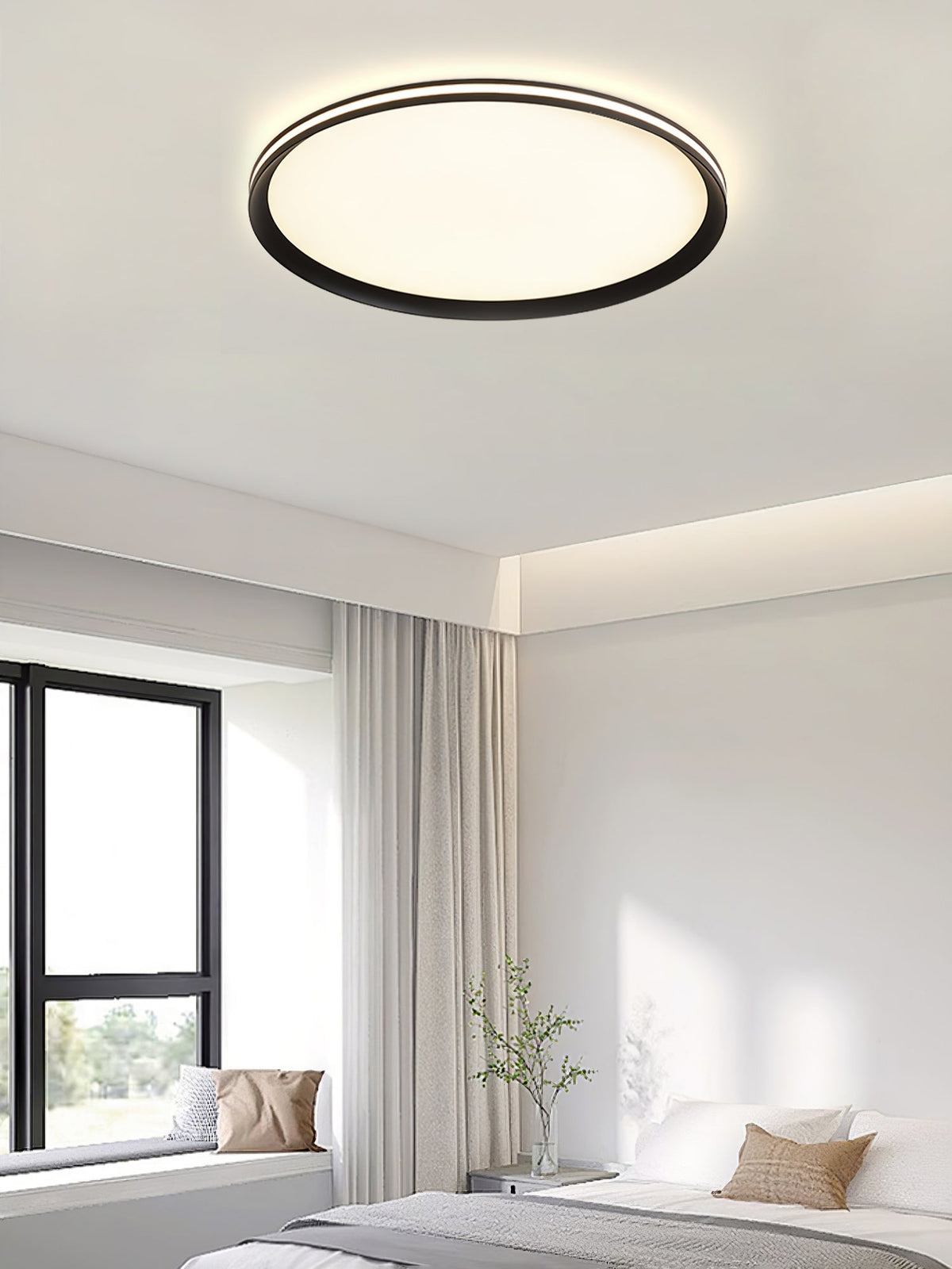 Keveno Moderne Minimaliste Circulaire LED Plafonnier Lumière-Cielum