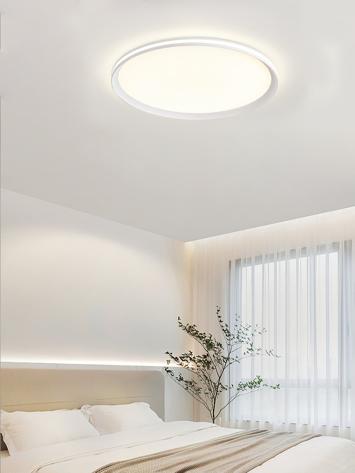 Keveno Moderne Minimaliste Circulaire LED Plafonnier Lumière-Cielum