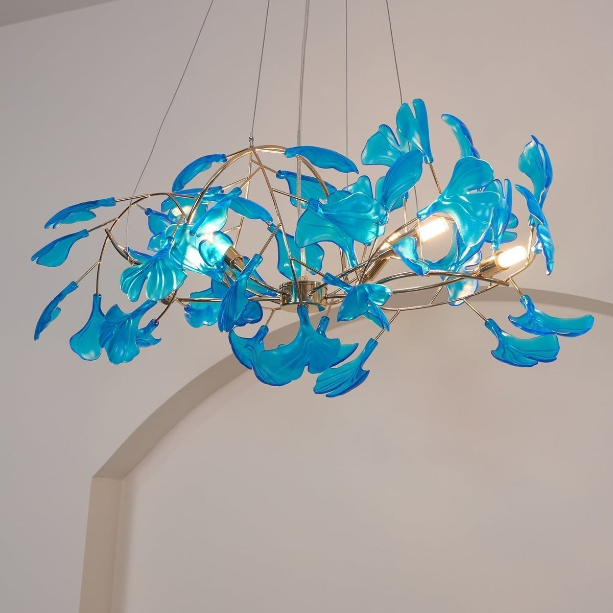 Tirov Lustre de luxe en feuille de ginkgo-Cielum