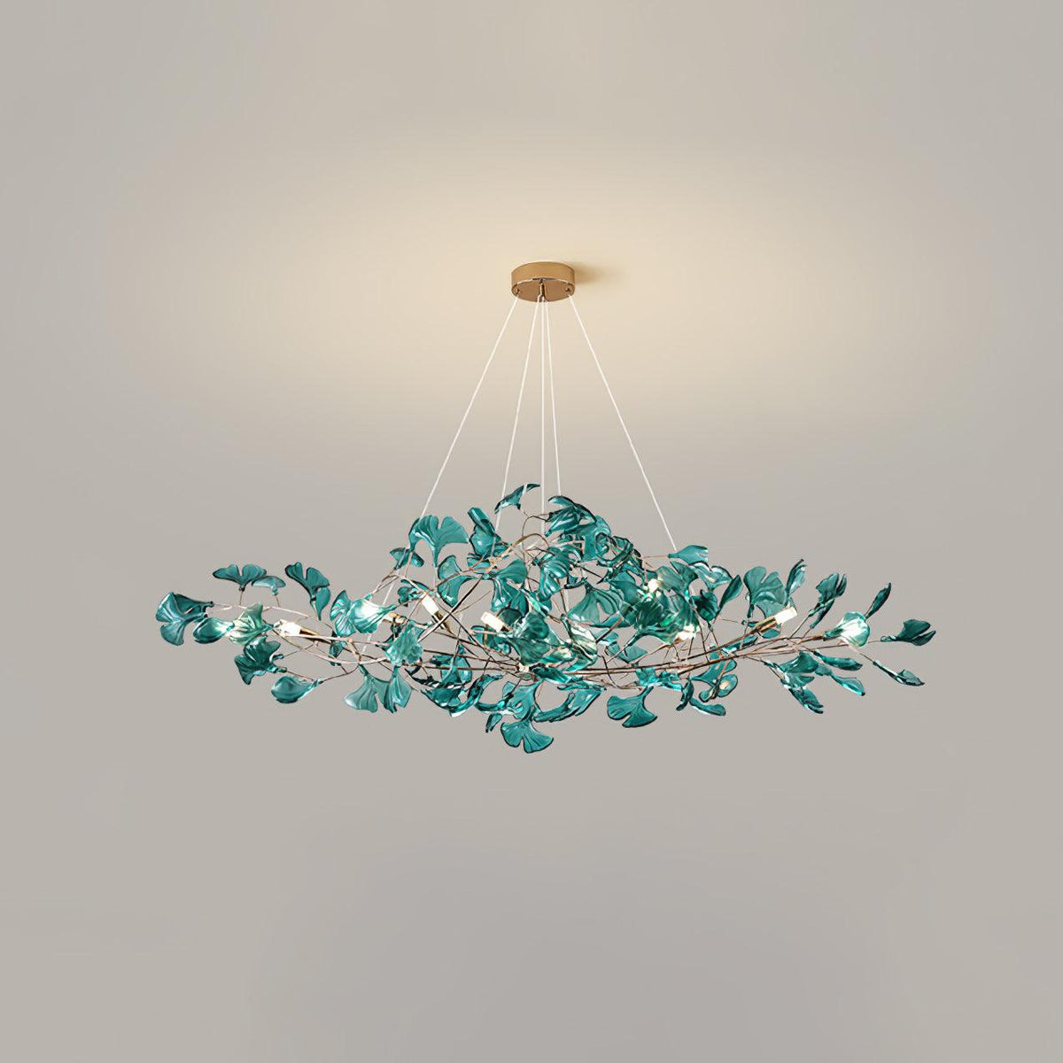Tirov Lustre de luxe en feuille de ginkgo-Cielum