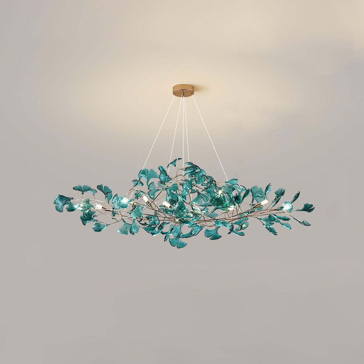 Tirov Lustre de luxe en feuille de ginkgo-Cielum