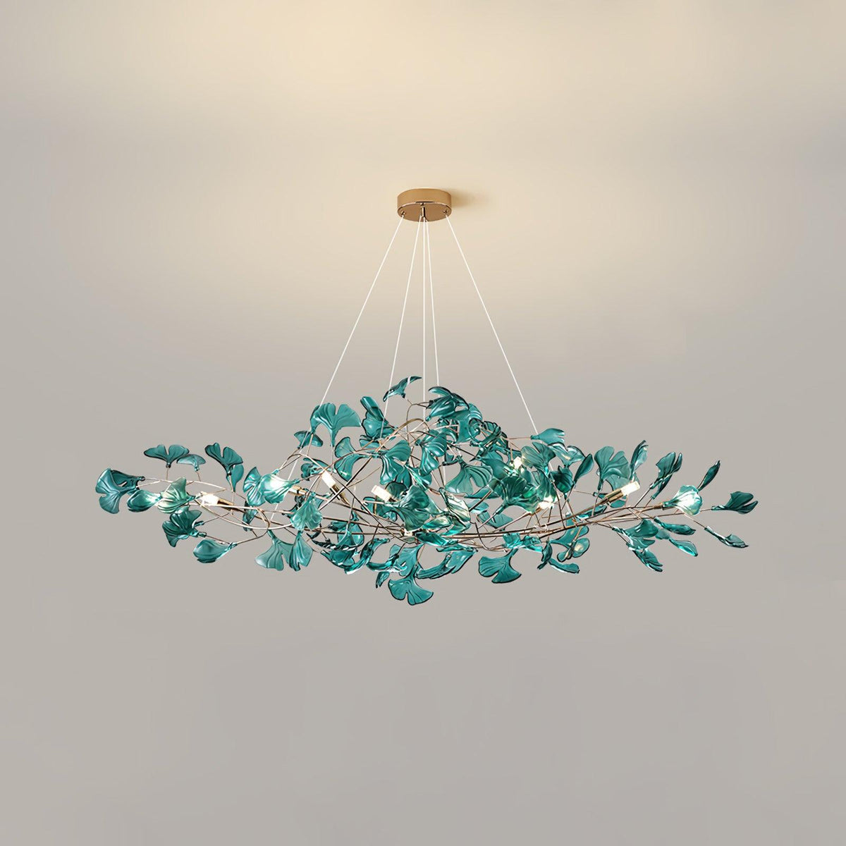 Tirov Lustre de luxe en feuille de ginkgo-Cielum