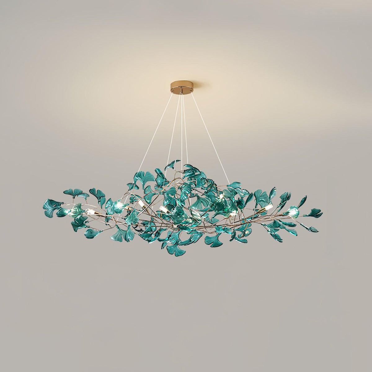 Tirov Lustre de luxe en feuille de ginkgo-Cielum