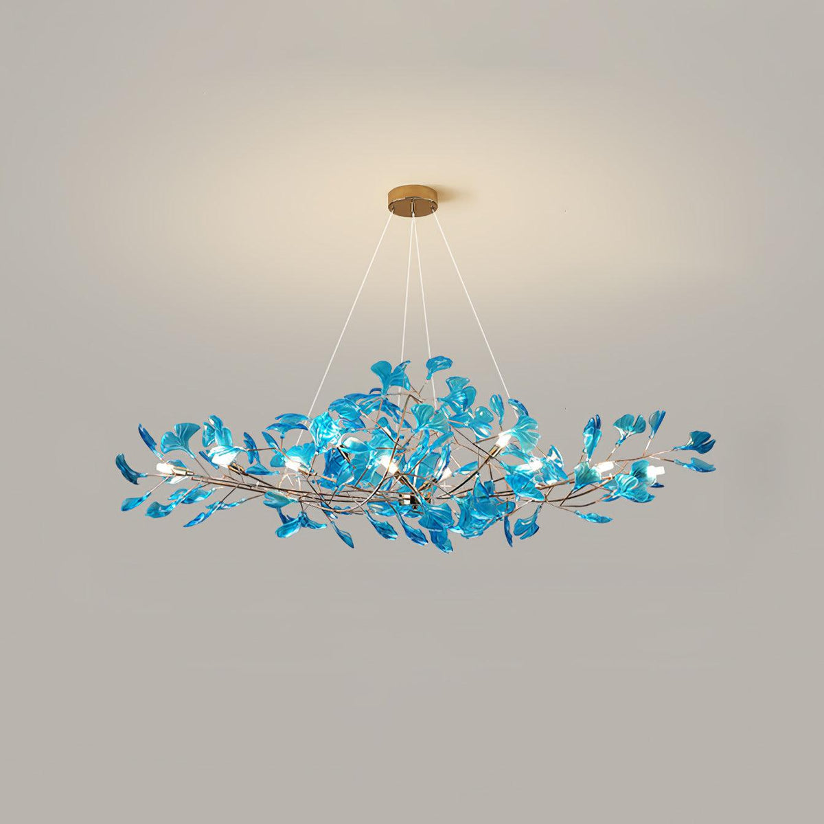Tirov Lustre de luxe en feuille de ginkgo-Cielum