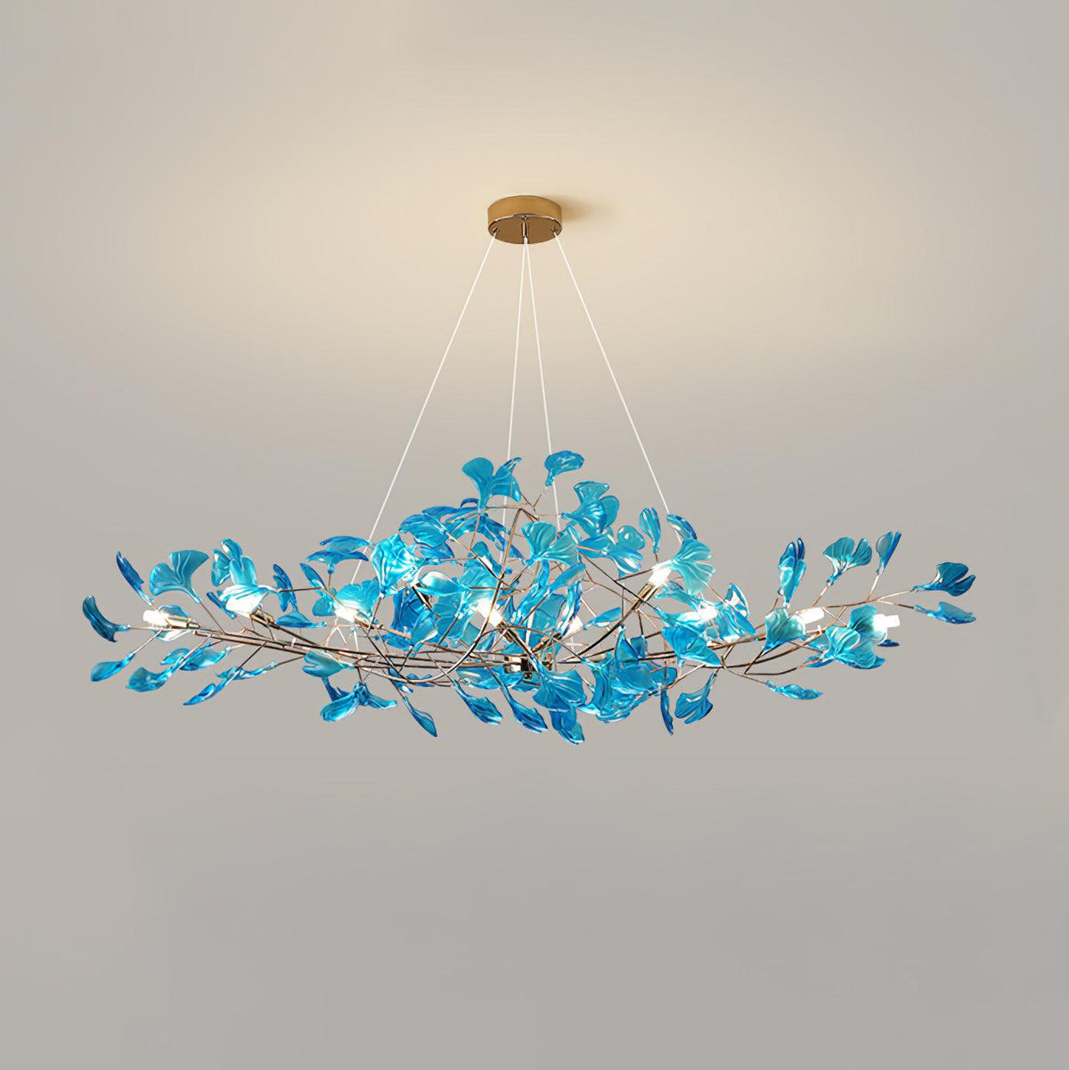 Tirov Lustre de luxe en feuille de ginkgo-Cielum