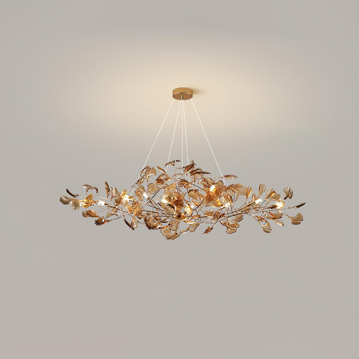 Tirov Lustre de luxe en feuille de ginkgo-Cielum