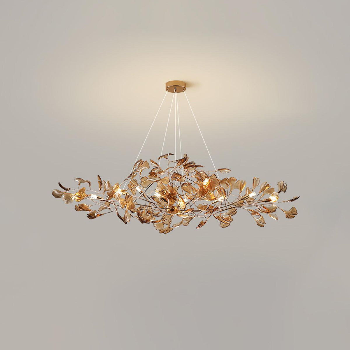 Tirov Lustre de luxe en feuille de ginkgo-Cielum