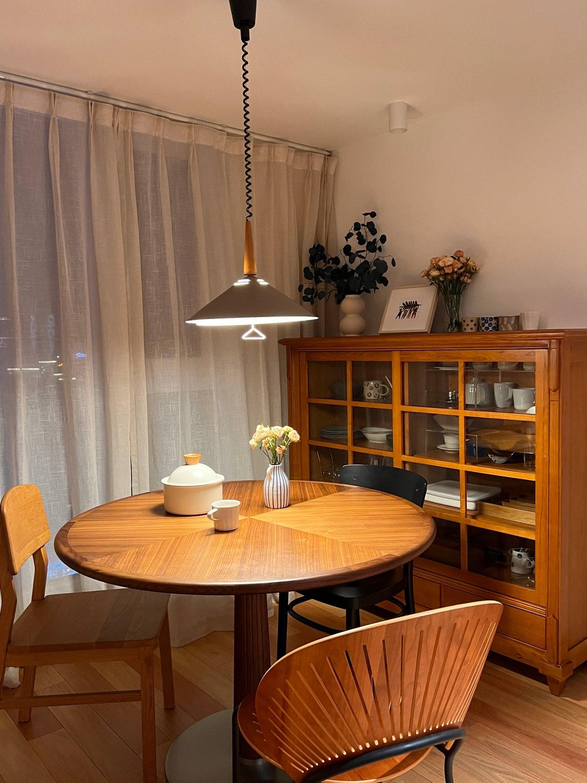 Agnes Lampe Suspension Rétro de Style Moderne Minimaliste