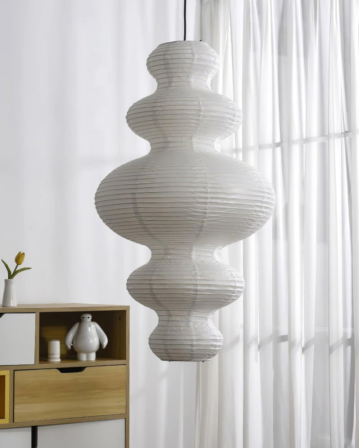 Akari Juni Pendant Lamp-Neutral Decor