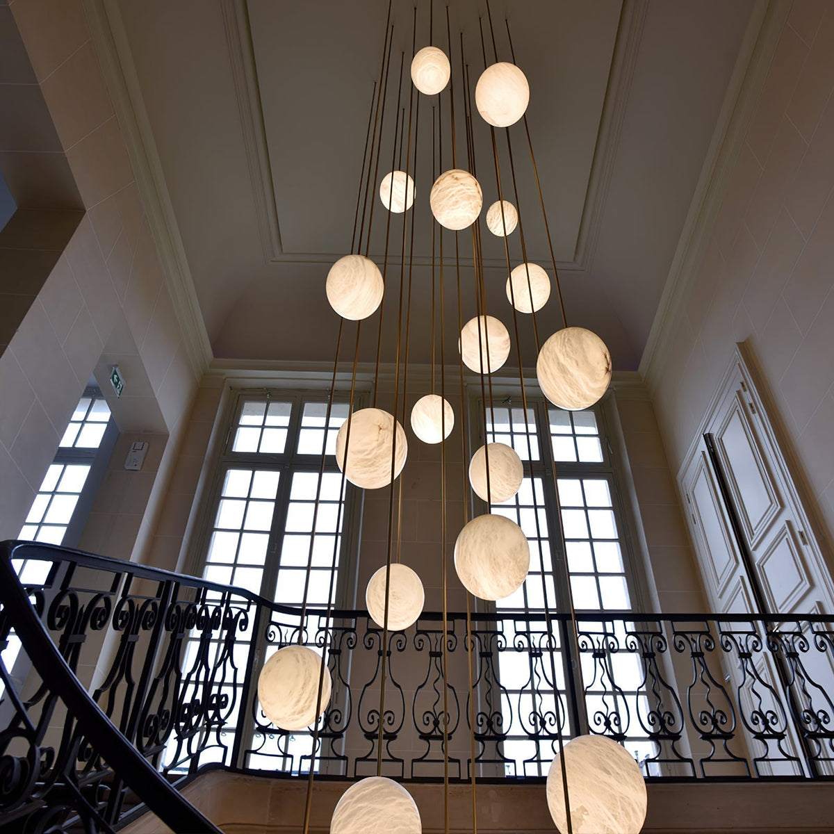 Taren Alabaster Chandelier Balls Cluster-Neutral Decor