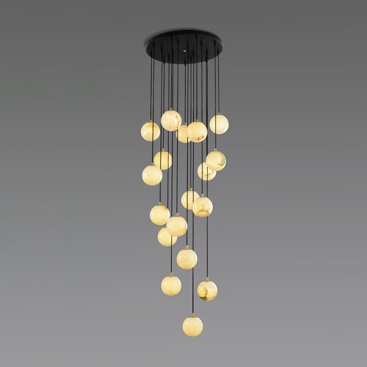 Taren Alabaster Chandelier Balls Cluster-Neutral Decor