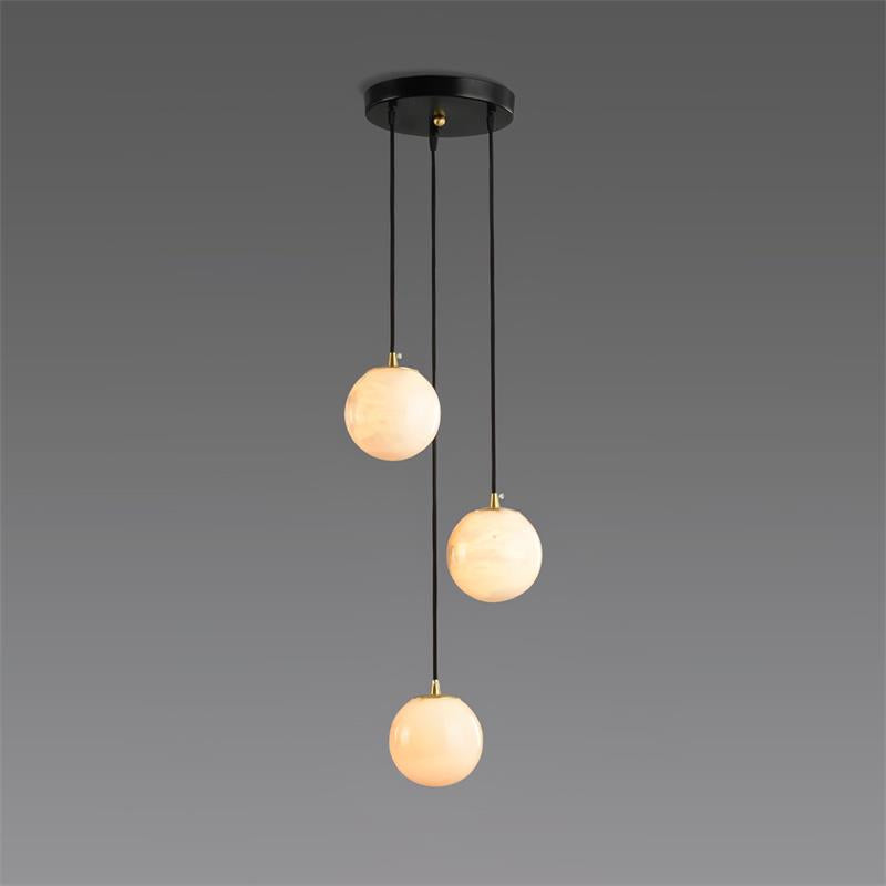 Taren Alabaster Chandelier Balls Cluster-Neutral Decor