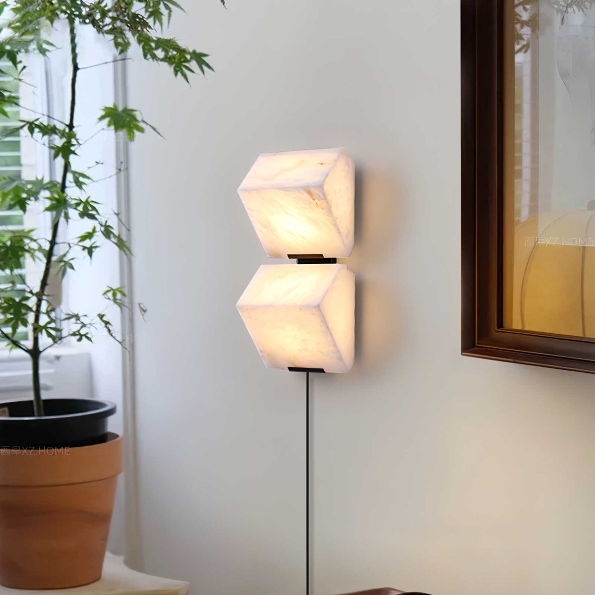Lirove Alabaster Wall Lamp-Cielum