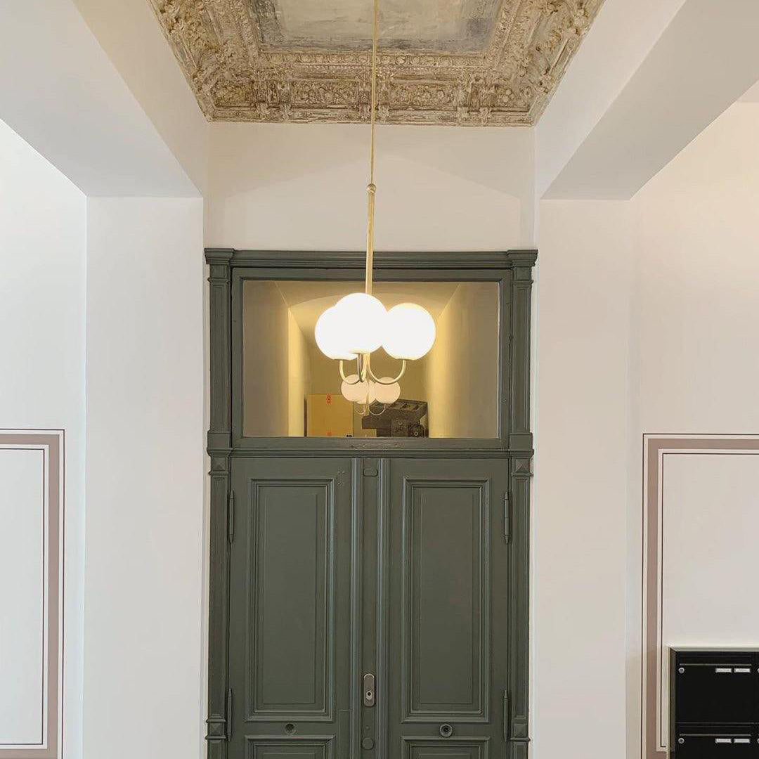Sostor Suspension Élégante en Métal et Verre-Cielum