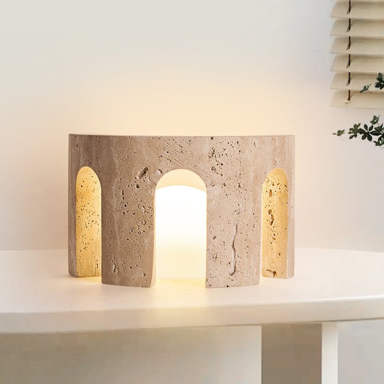 Drav Lampe de Table en Pierre
