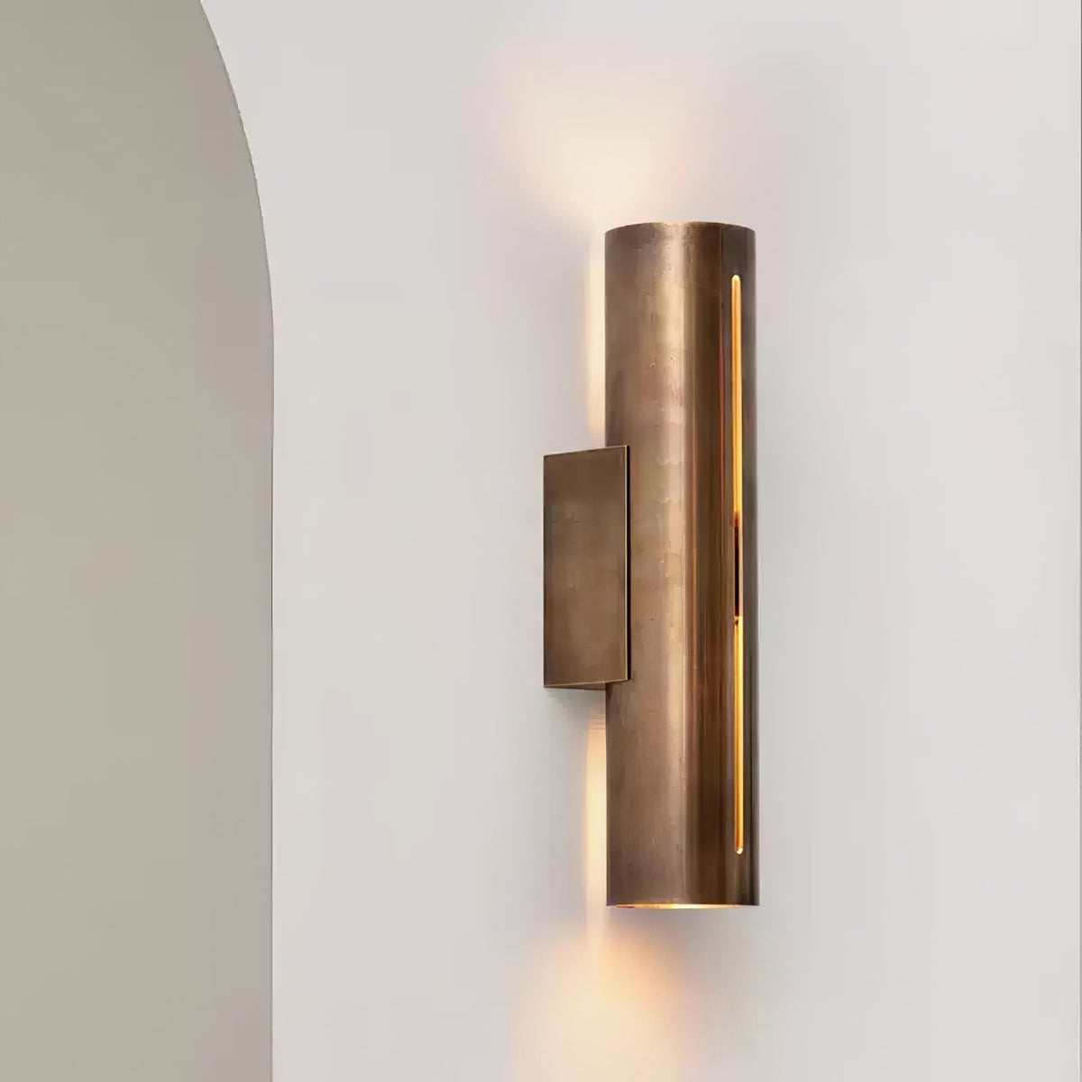 Revely Applique Murale Cylindre Laiton Minimaliste Moderne-Cielum