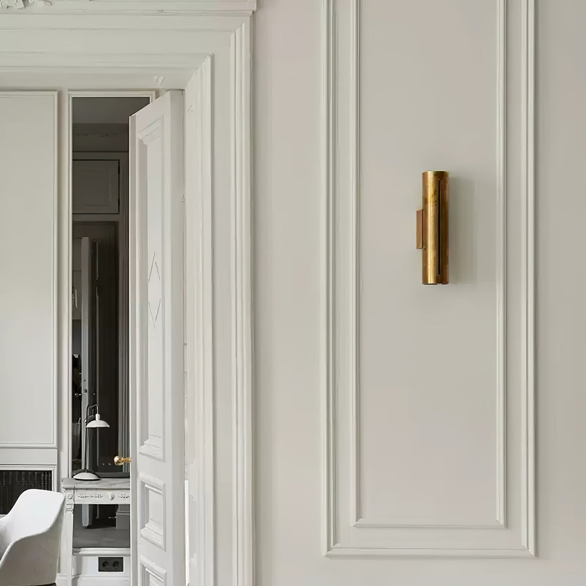 Revely Applique Murale Cylindre Laiton Minimaliste Moderne-Cielum