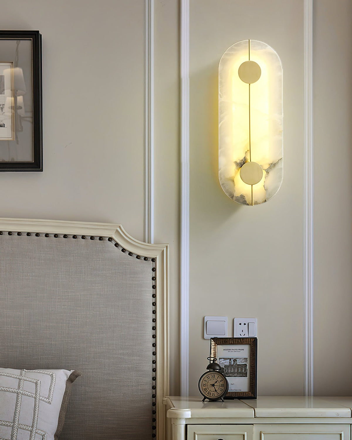 Eldivar Moderne Minimaliste Albâtre Applique Murale-Cielum