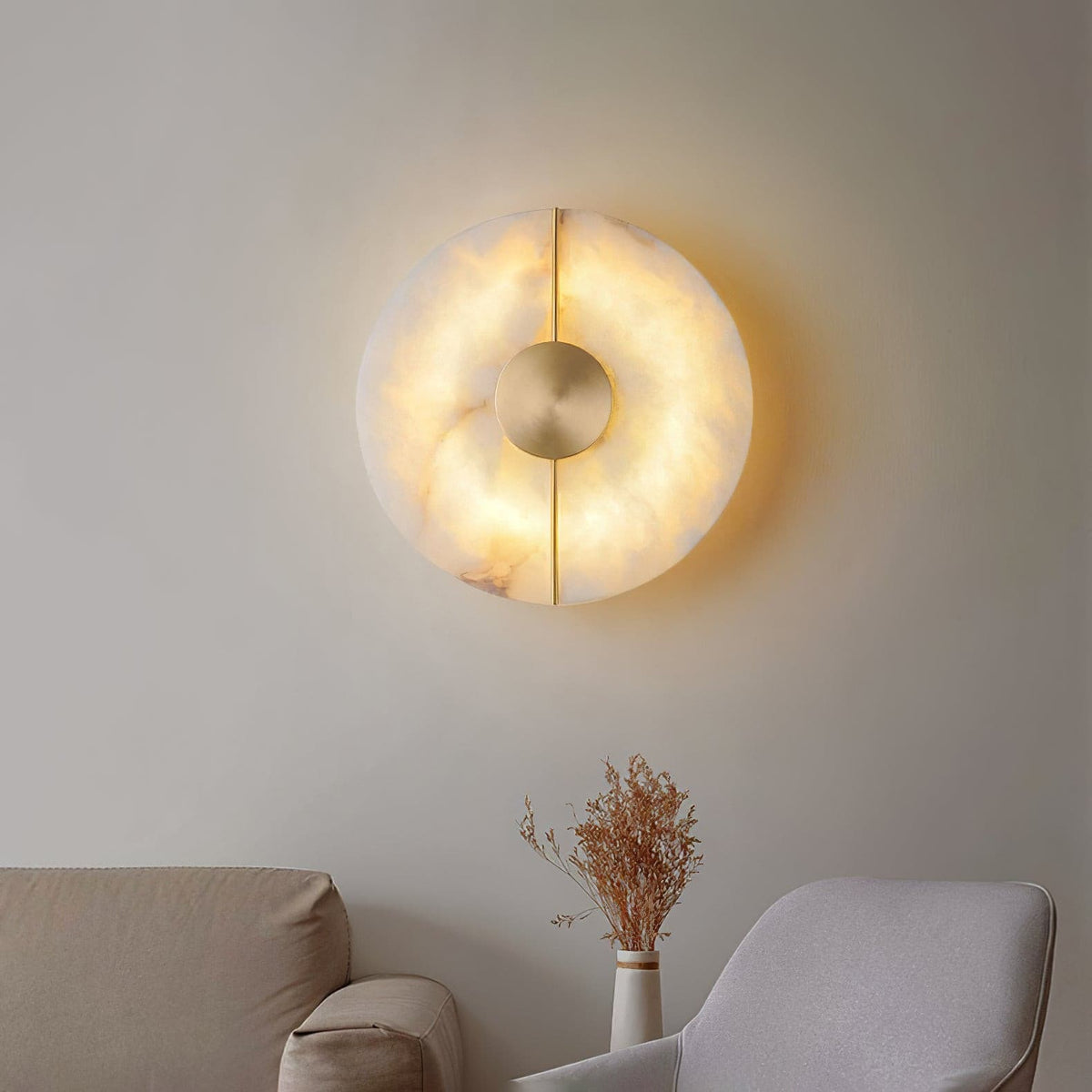 Artistic Wall Lamp Dolomite Copper Retro Flair-Neutral Decor