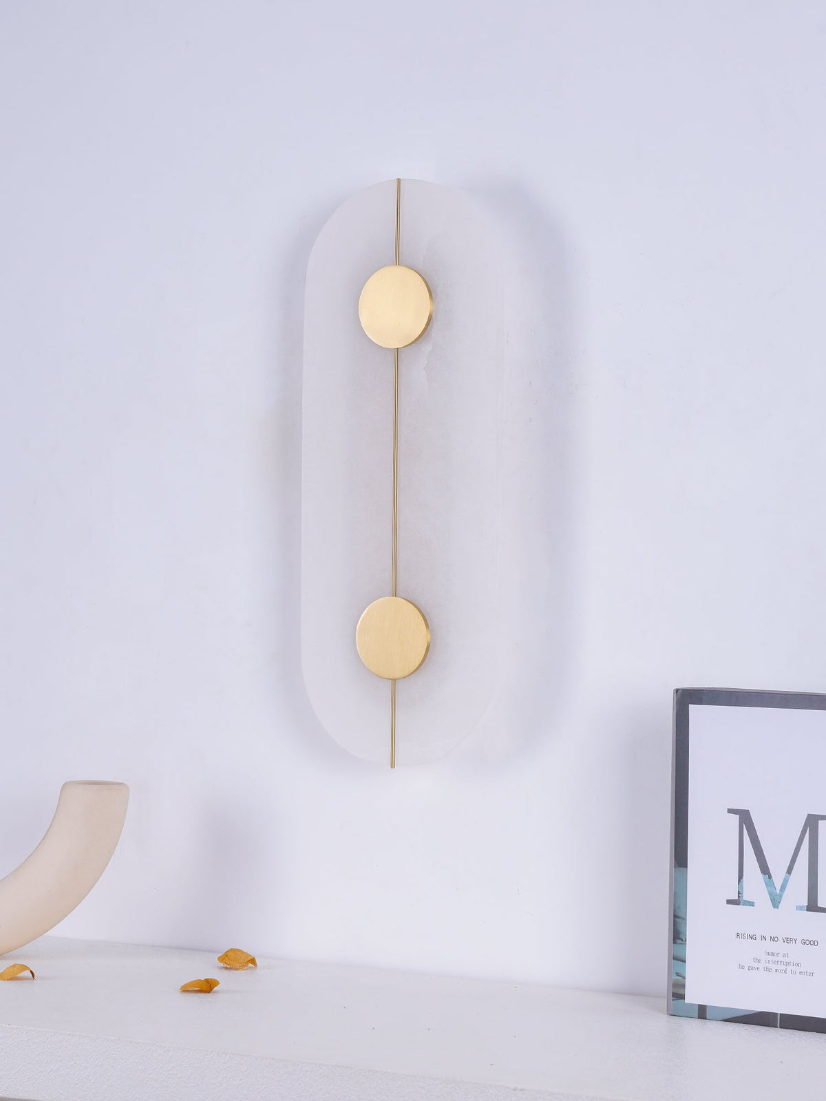 Artistic Wall Lamp Dolomite Copper Retro Flair-Neutral Decor