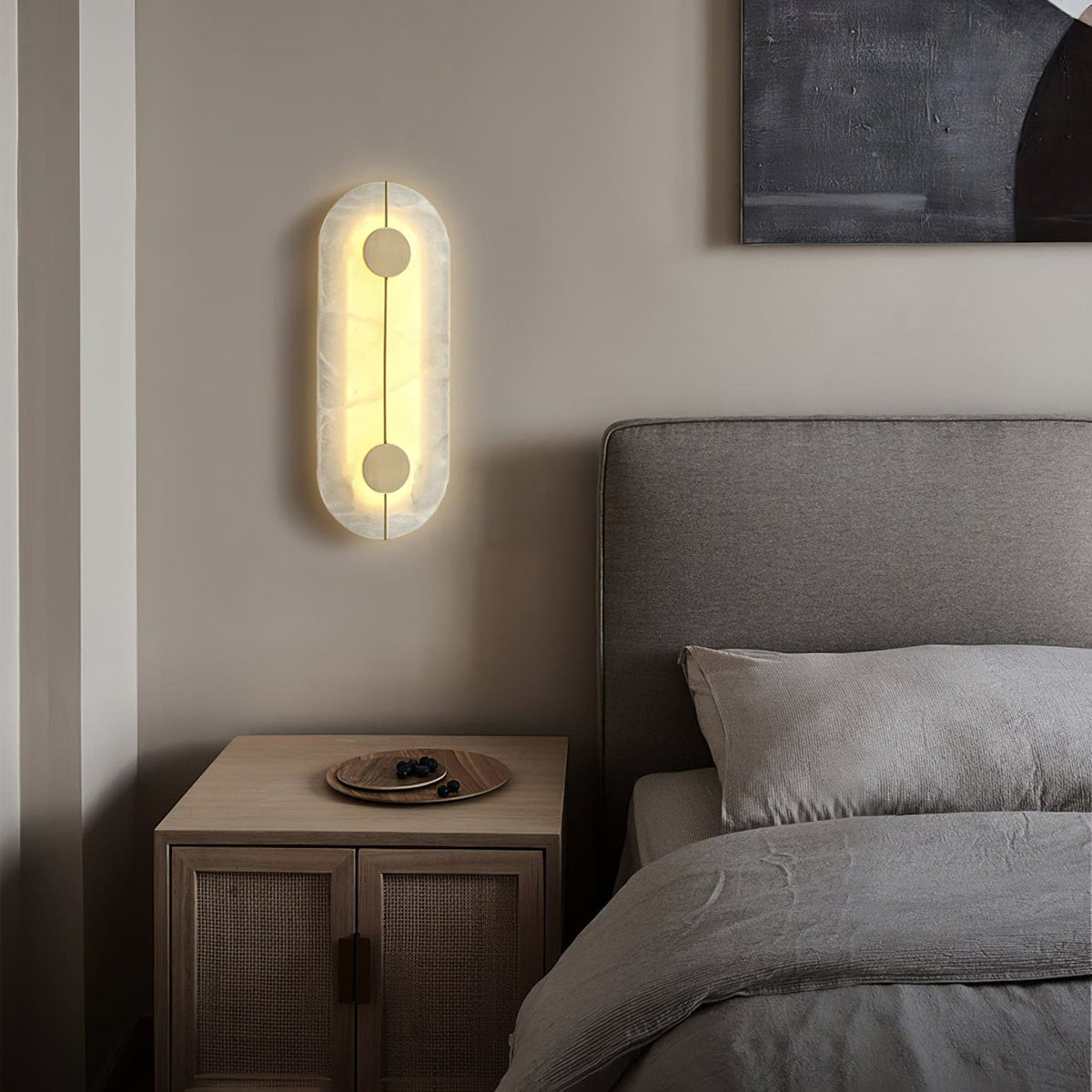 Artistic Wall Lamp Dolomite Copper Retro Flair-Neutral Decor
