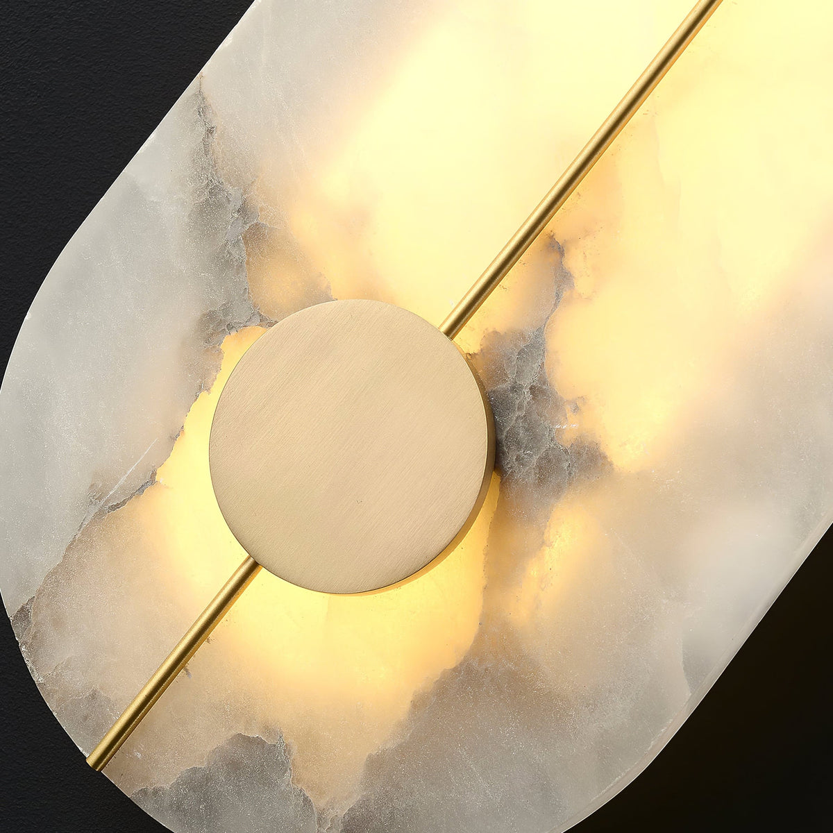 Artistic Wall Lamp Dolomite Copper Retro Flair-Neutral Decor