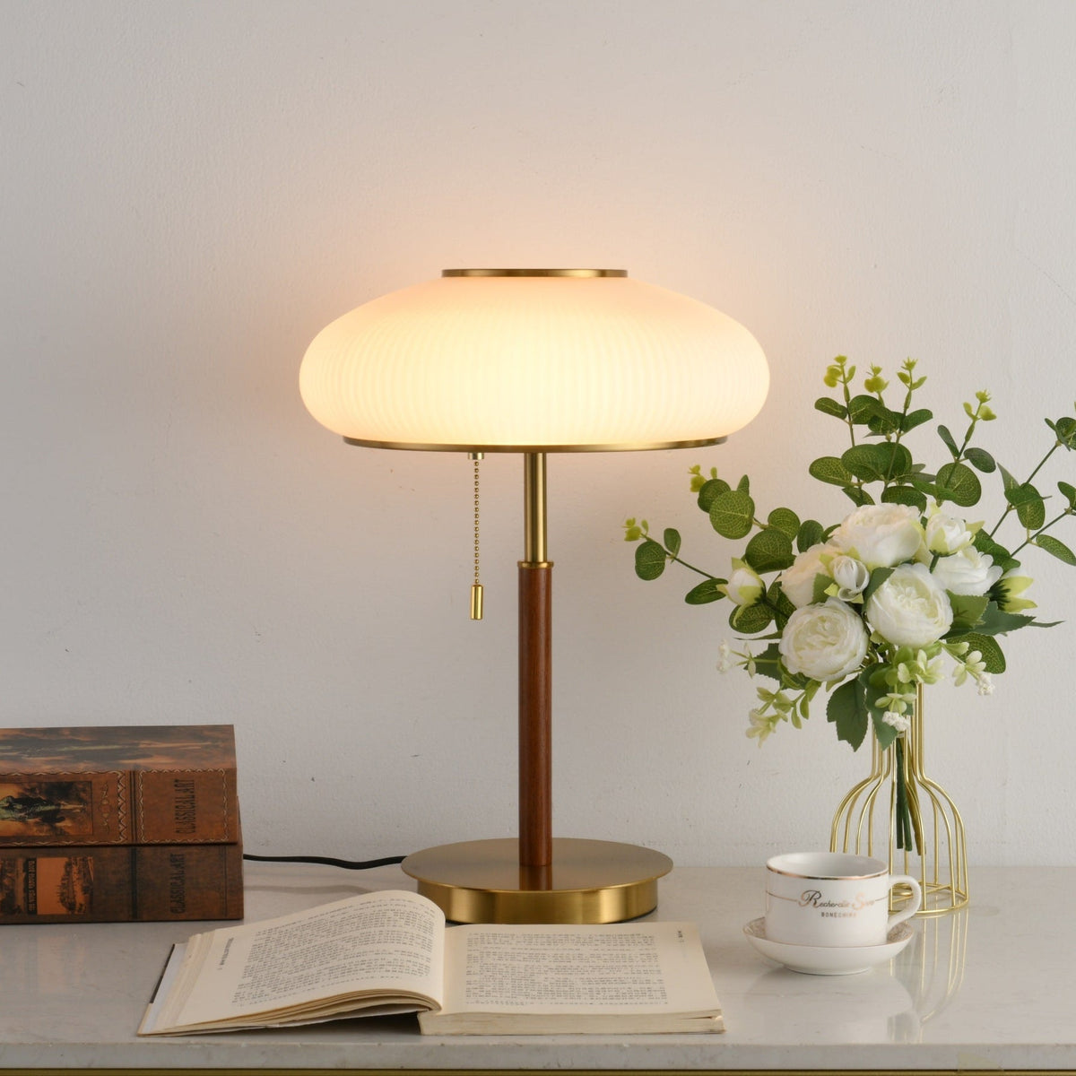 Dex Lampe de Table Verre Moderne