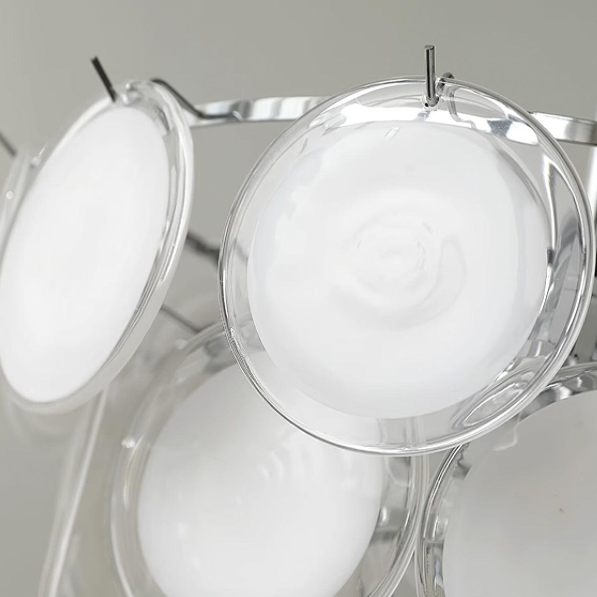Kor Lustre en Verre Chrome Élégant-Cielum