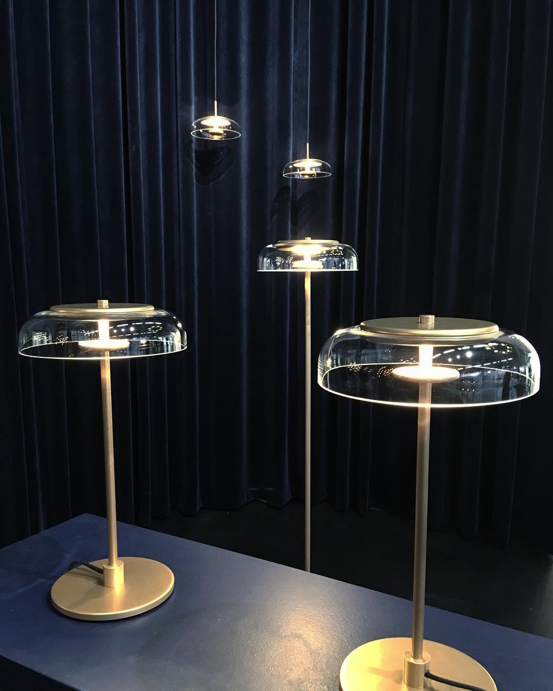 Rinelette Lampe de Table Verre Clair Ombrelle Bois Base