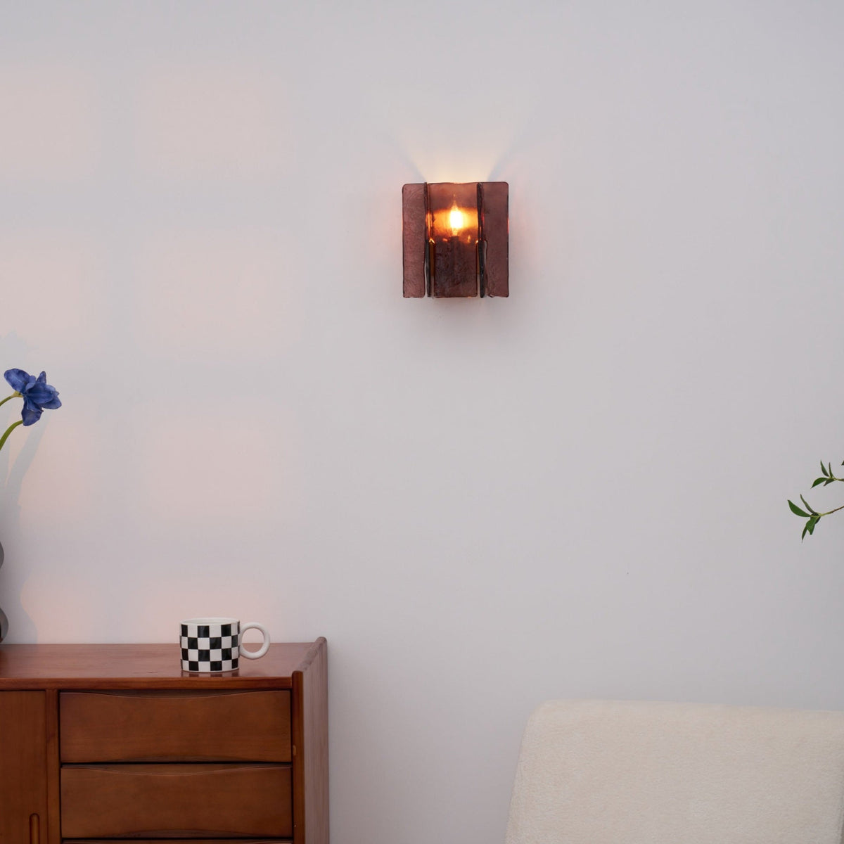 Kixi Lampe Murale Artistique en Verre Élégante-Cielum