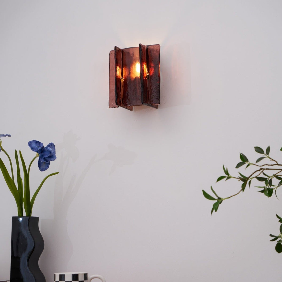 Kixi Lampe Murale Artistique en Verre Élégante-Cielum