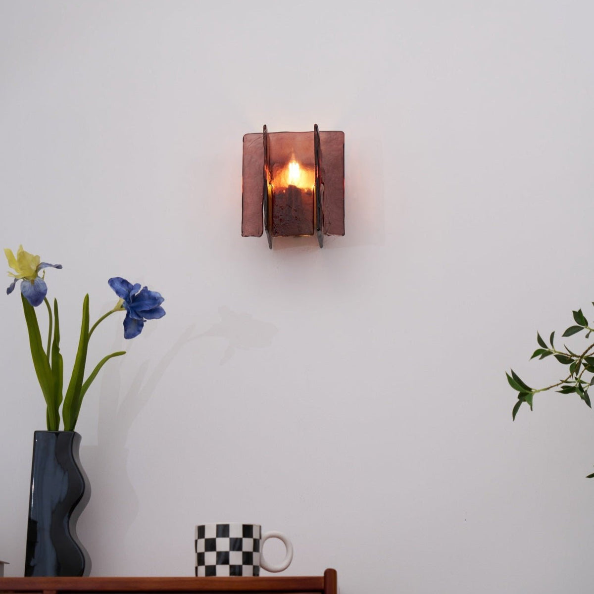 Kixi Lampe Murale Artistique en Verre Élégante-Cielum