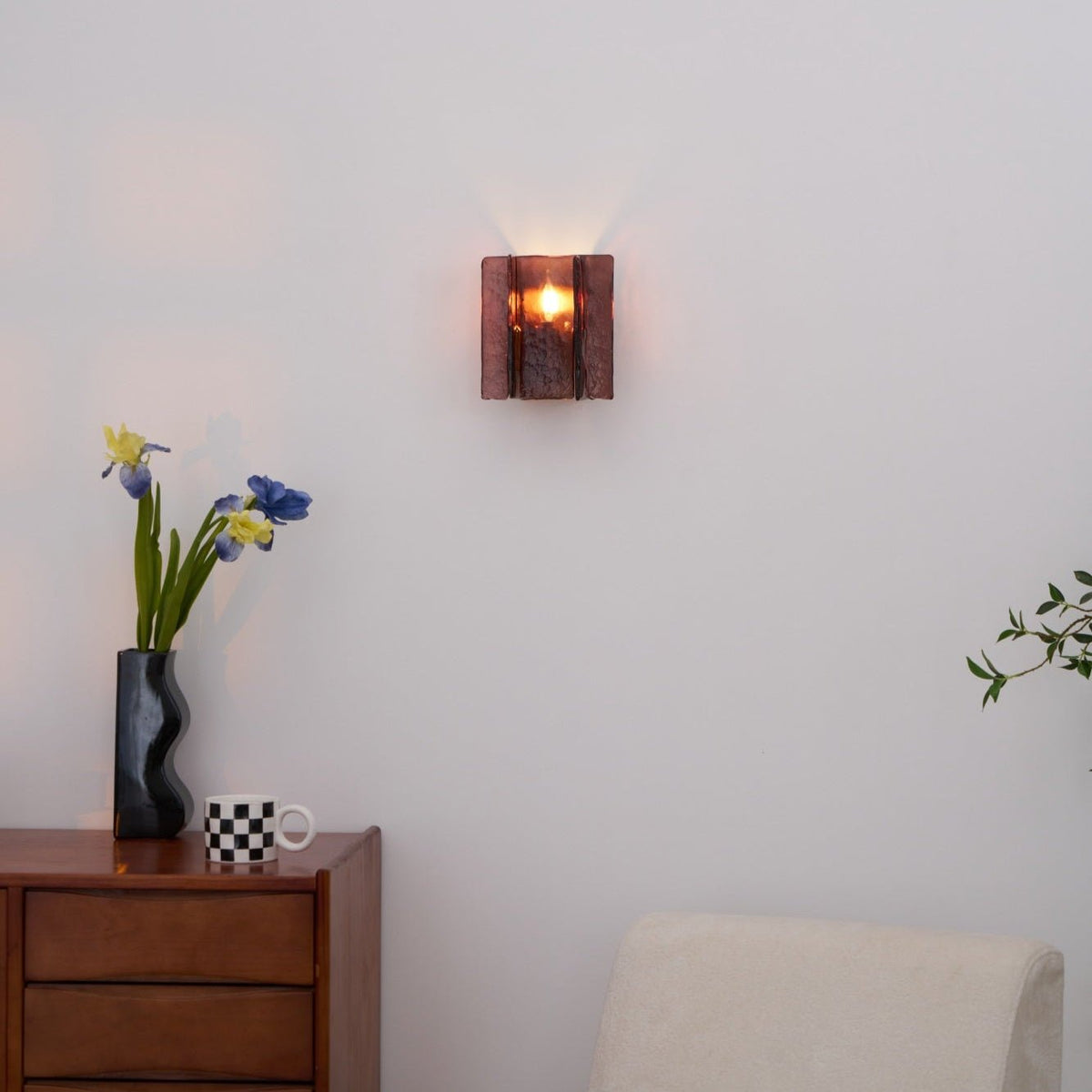 Kixi Lampe Murale Artistique en Verre Élégante-Cielum