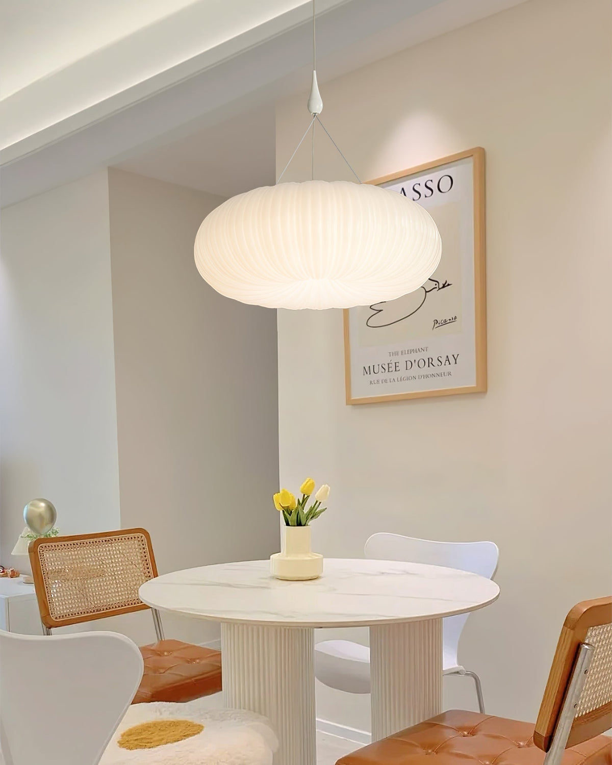Bobby Oval Pendant Light-Neutral Decor