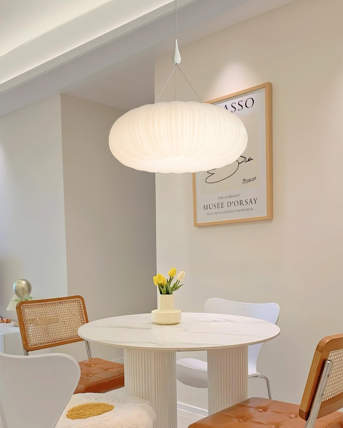 Bobby Oval Pendant Light-Neutral Decor