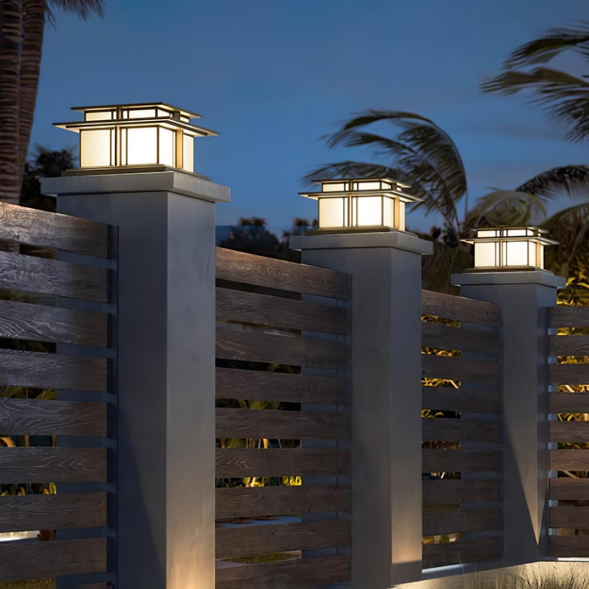 Milo Luminaire Extérieur sur Pilier Solaire / Câblé