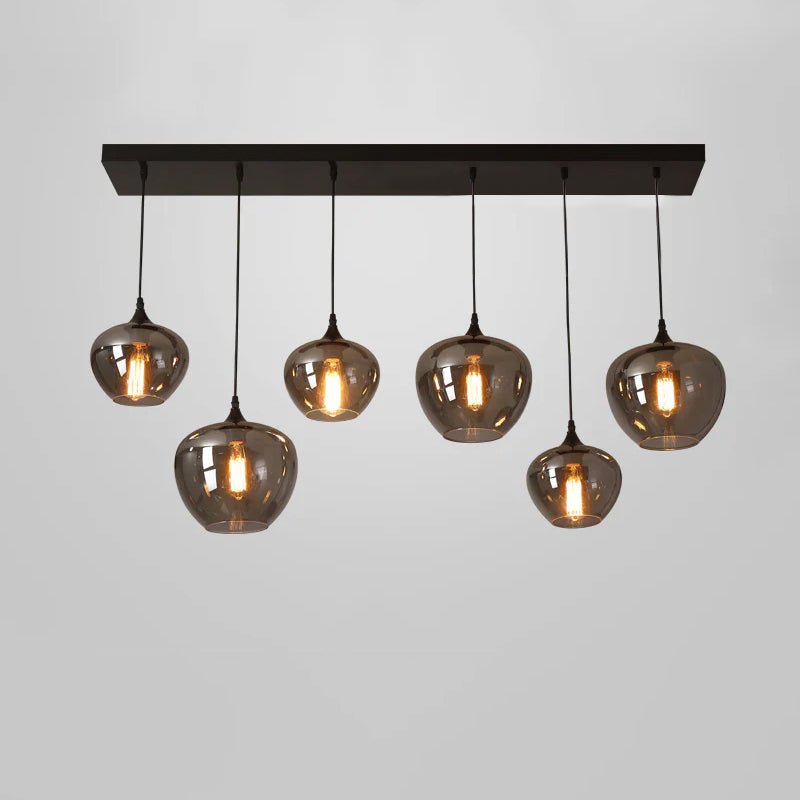 Tevely Suspension Industrielle Chic en Verre