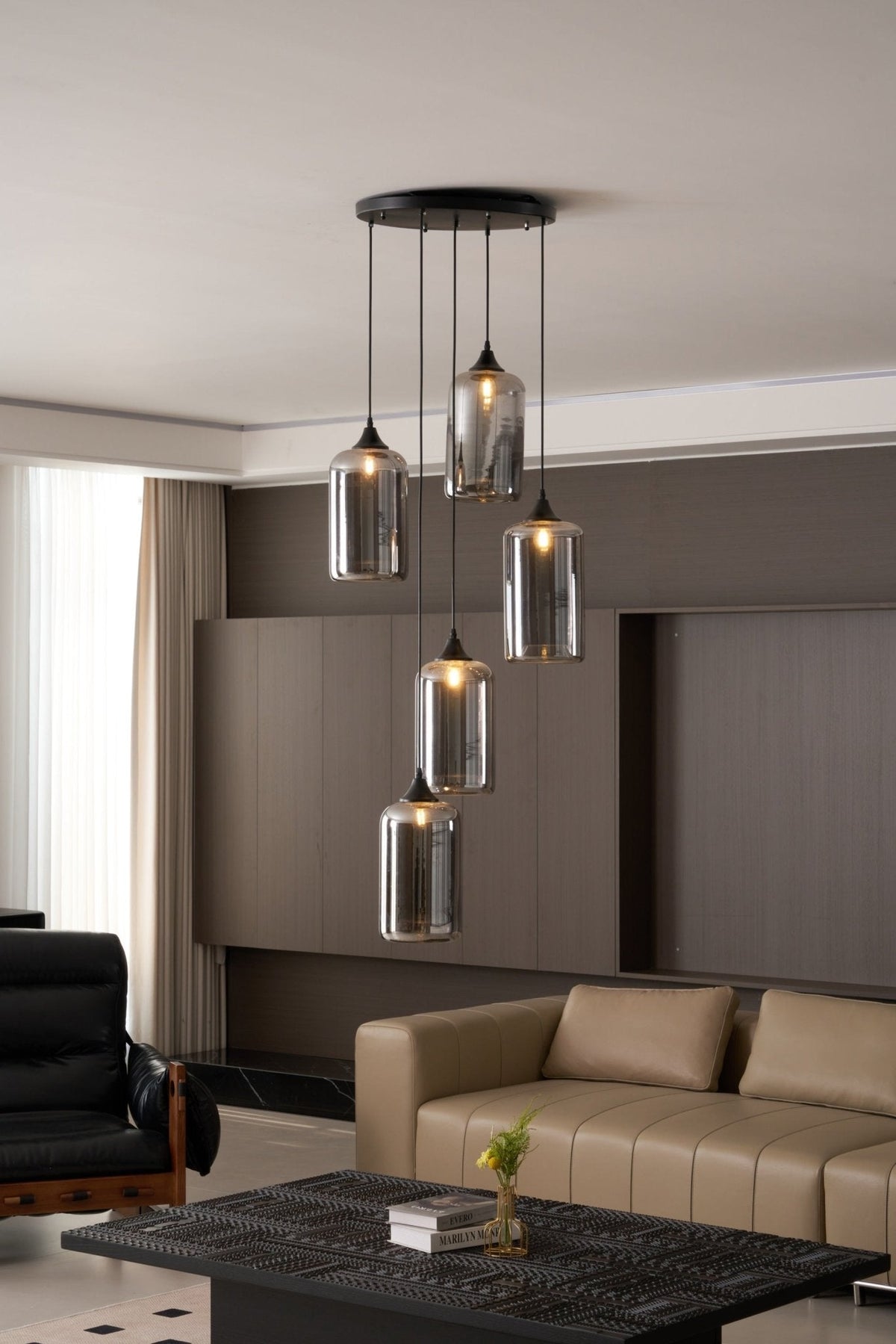 Nerel Suspension en Verre Industrielle Chic-Cielum