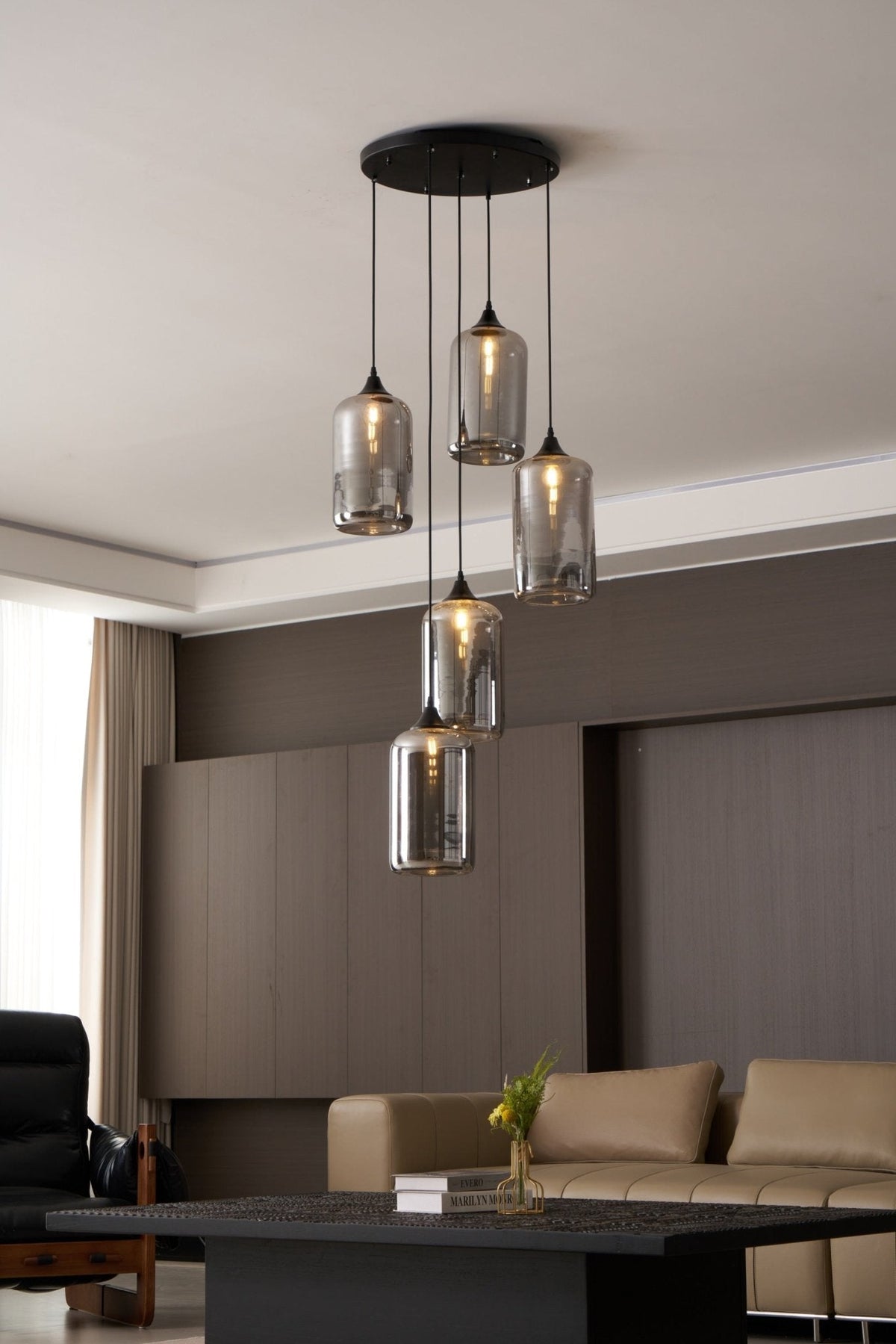 Nerel Suspension en Verre Industrielle Chic-Cielum