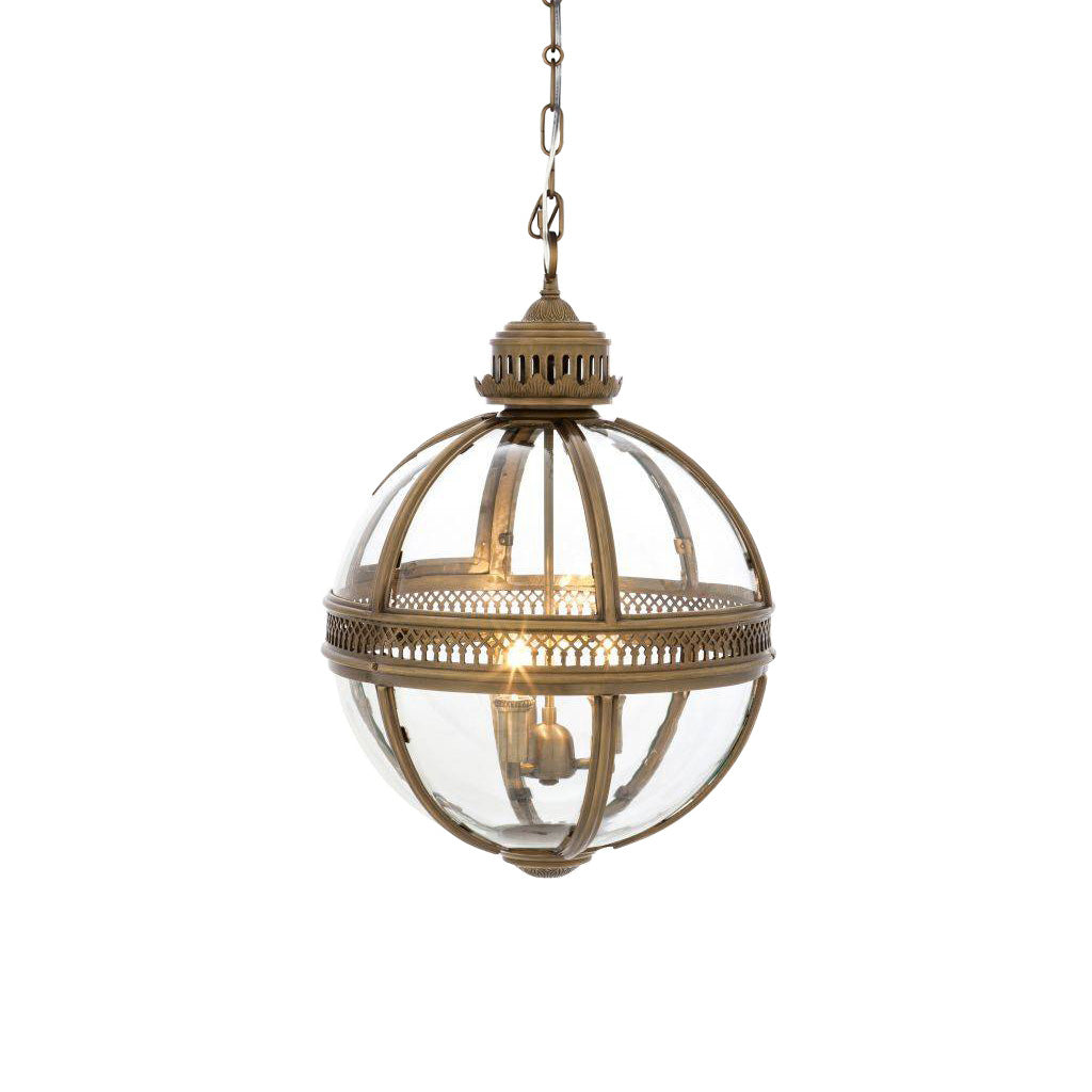 Vironar Ancien Industriel Métal Verre Suspension-Cielum