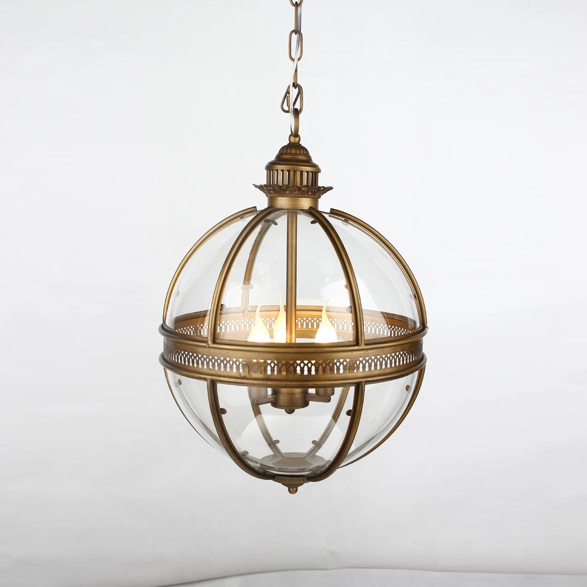 Vironar Ancien Industriel Métal Verre Suspension-Cielum