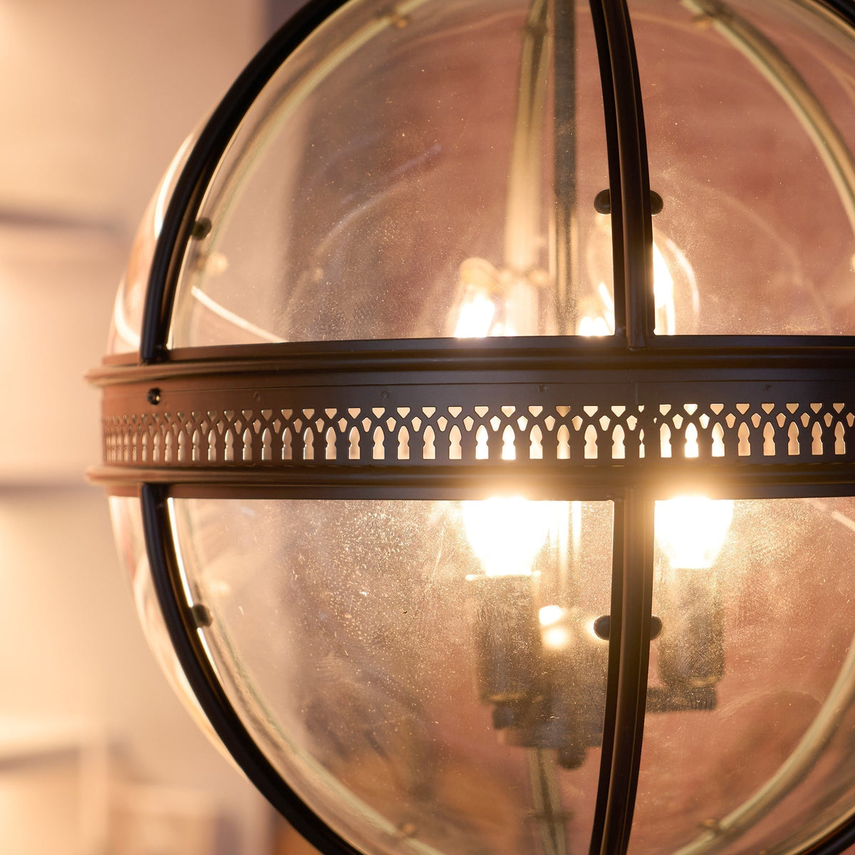 Vironar Ancien Industriel Métal Verre Suspension-Cielum