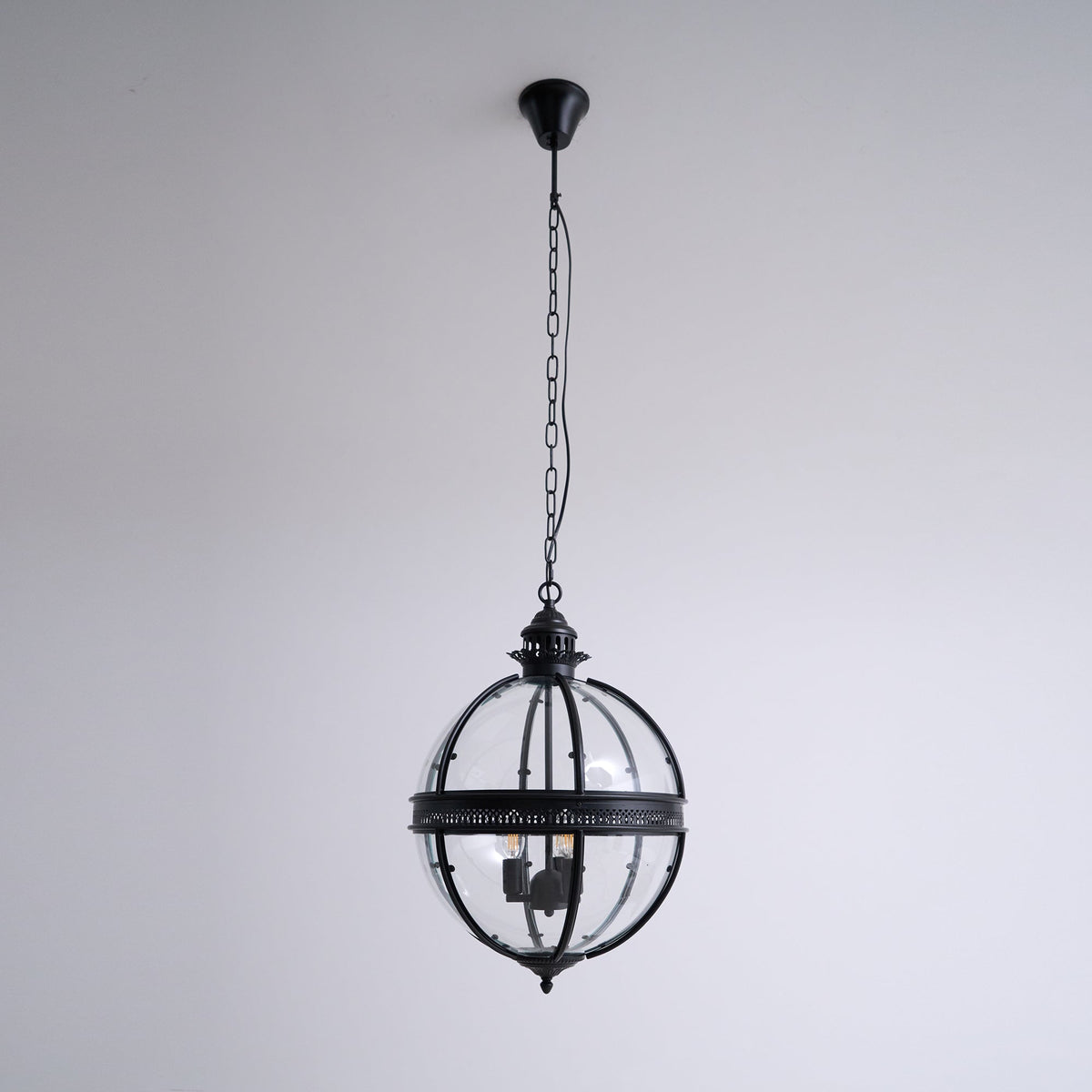 Vironar Ancien Industriel Métal Verre Suspension-Cielum