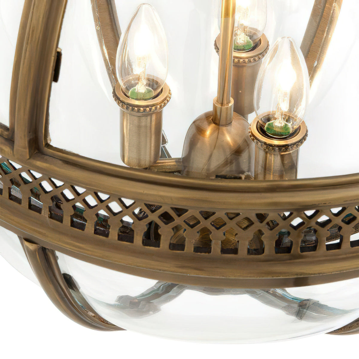 Vironar Ancien Industriel Métal Verre Suspension-Cielum