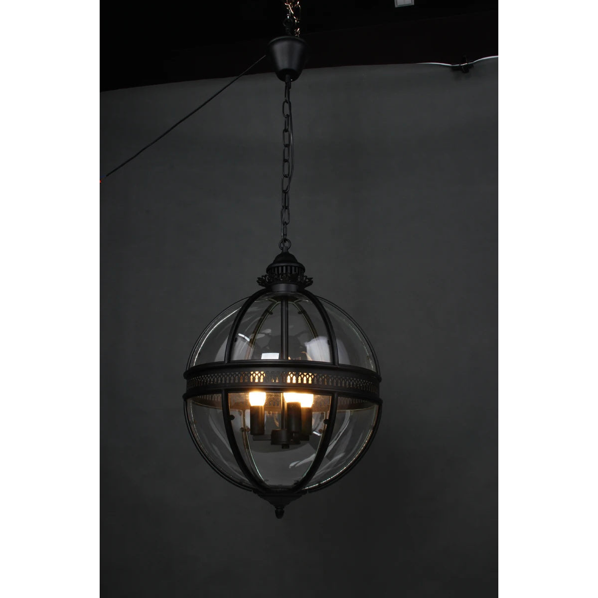 Vironar Ancien Industriel Métal Verre Suspension-Cielum