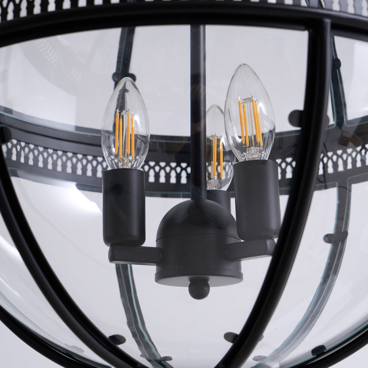 Vironar Ancien Industriel Métal Verre Suspension-Cielum
