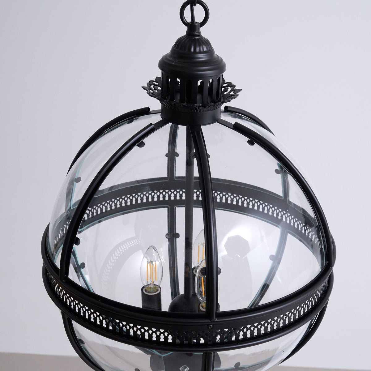 Vironar Ancien Industriel Métal Verre Suspension-Cielum