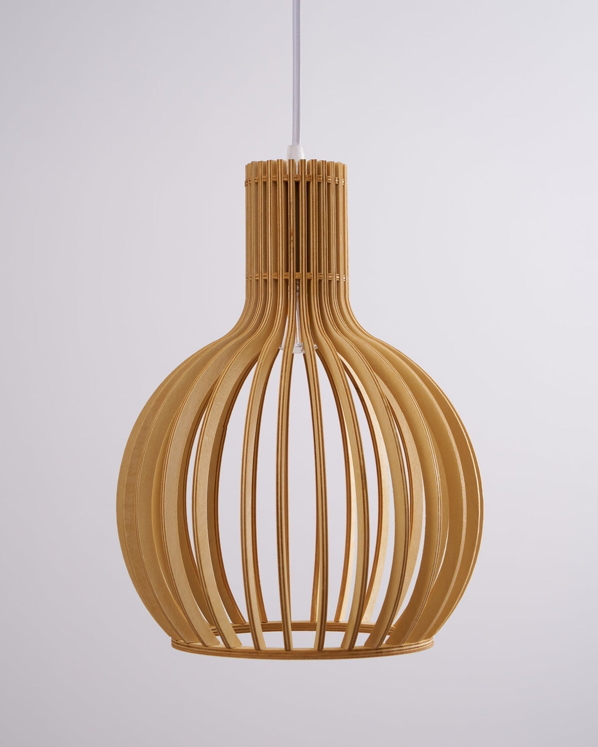 Tevenoxel Cage Lampe Suspendue Sculpturale à Cadre Ouvert en Bouleau-Cielum