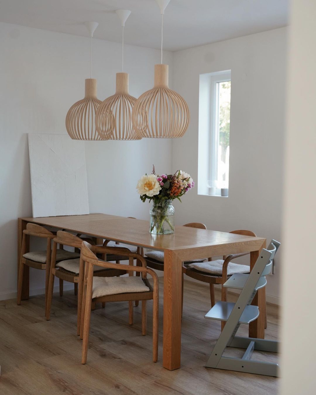 Tevenoxel Cage Lampe Suspendue Sculpturale à Cadre Ouvert en Bouleau-Cielum