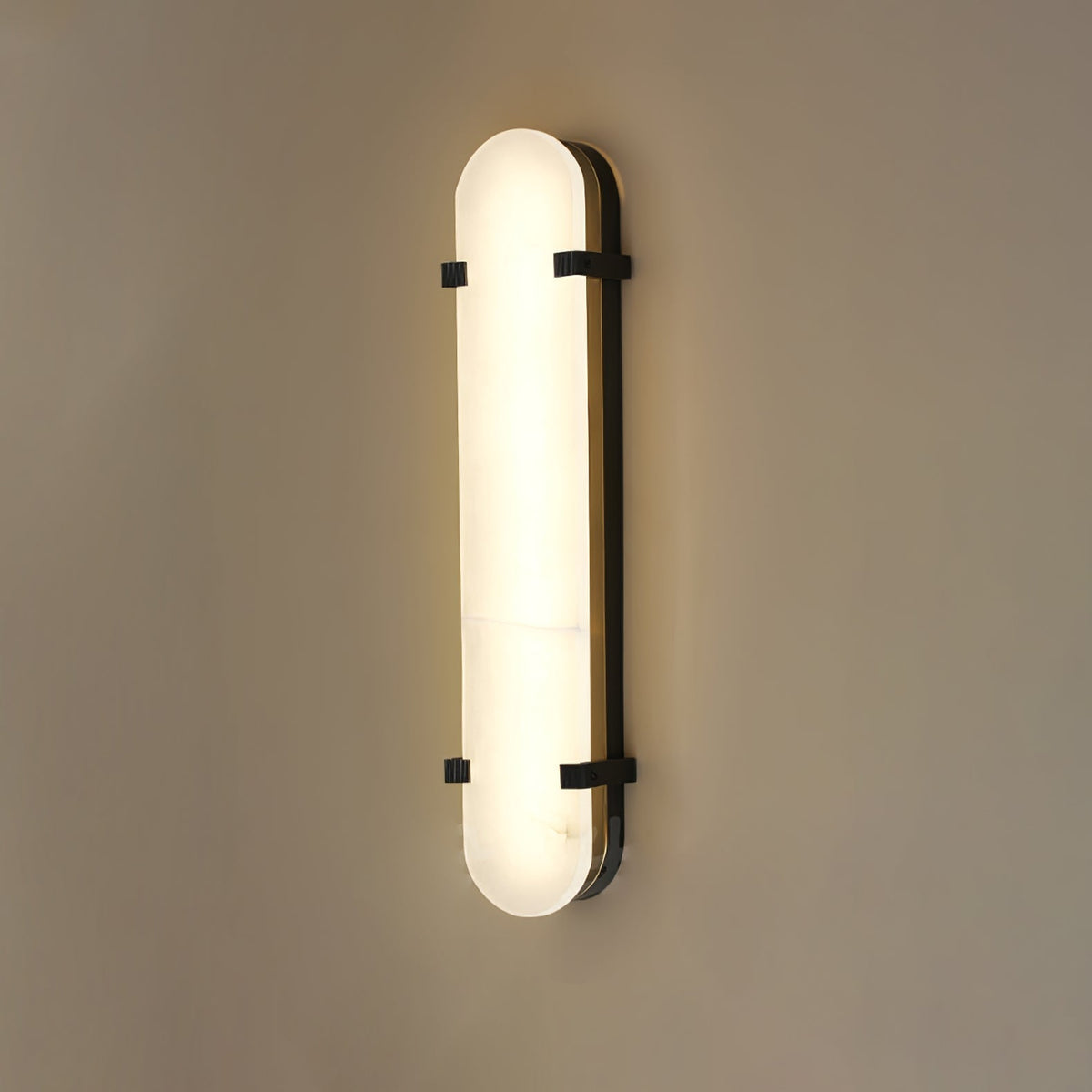 Adrona Applique Murale Ovale Minimaliste en Albâtre